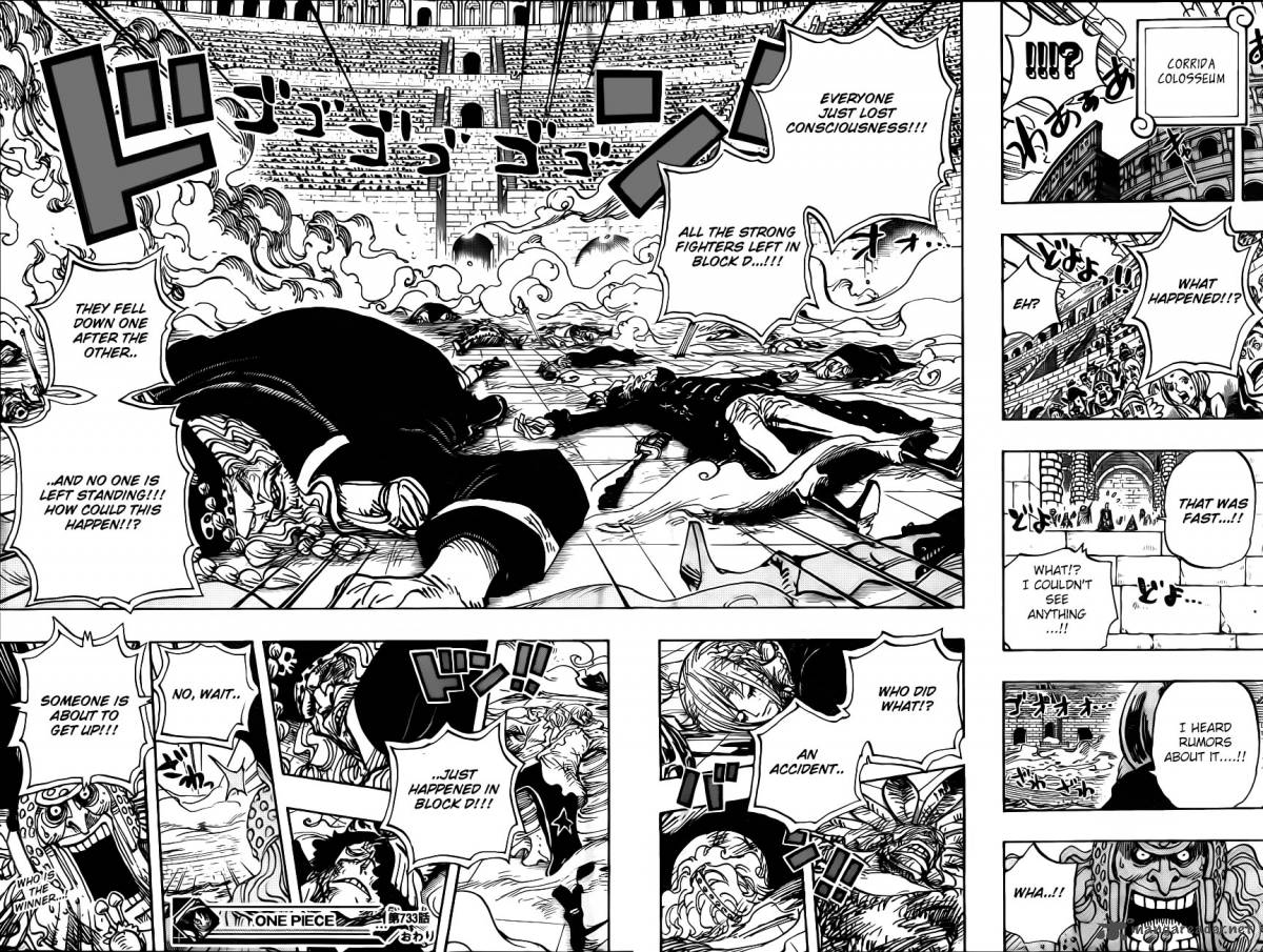 One Piece 733 Manga Chapter ワンピース Re View Rebecca S Lightning Speed Attack Will Of D Manga Reviewer